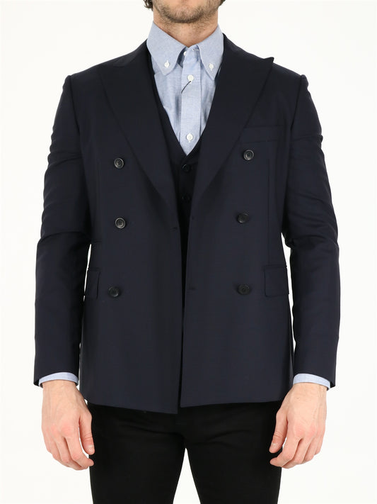 Blue wool jacket