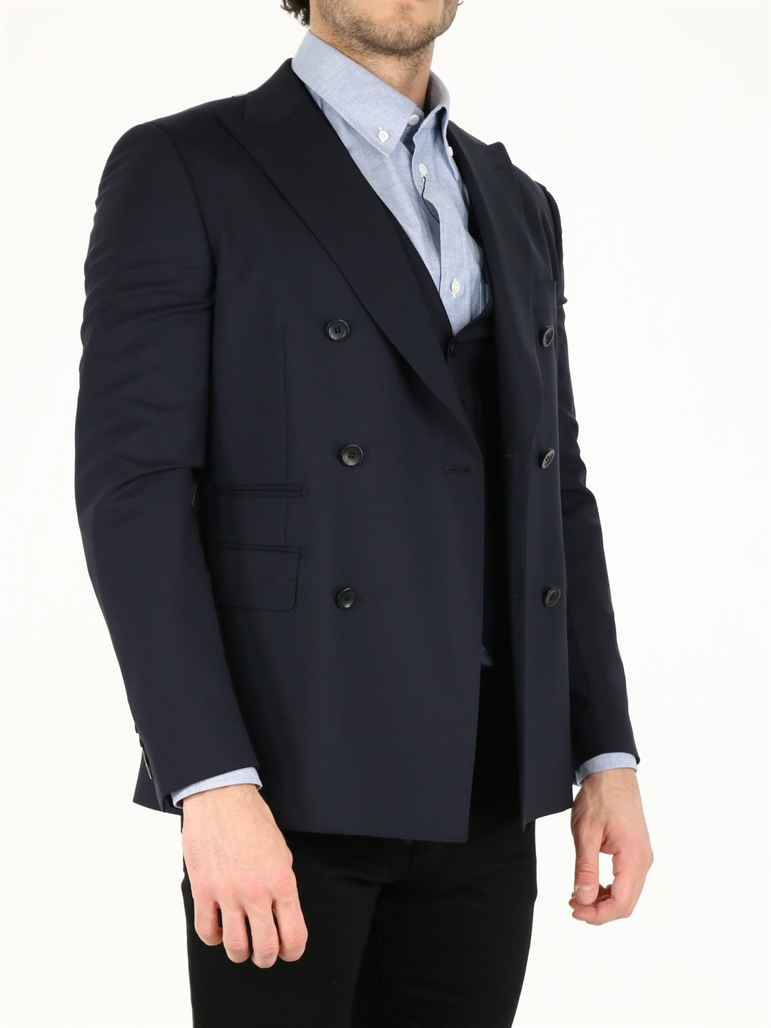 Blue wool jacket