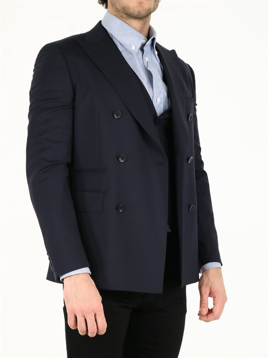 Blue wool jacket
