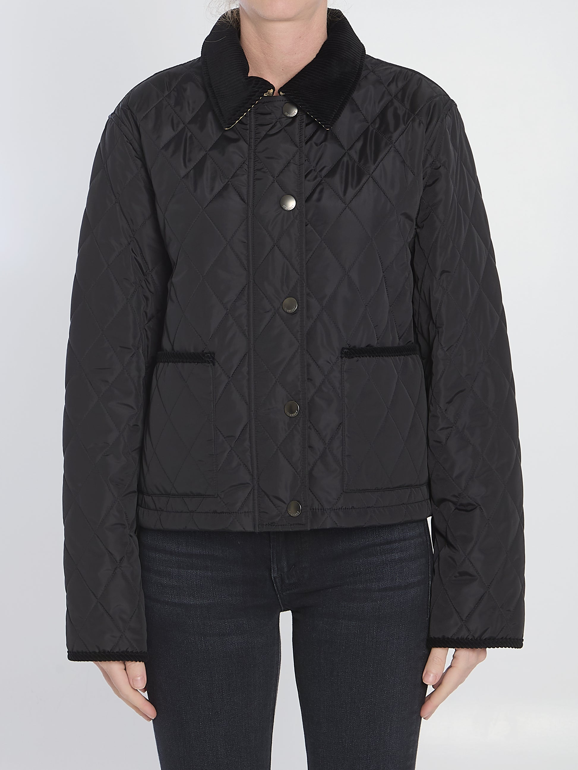 Cropped quilted jacket