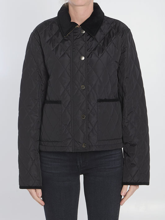 Cropped quilted jacket