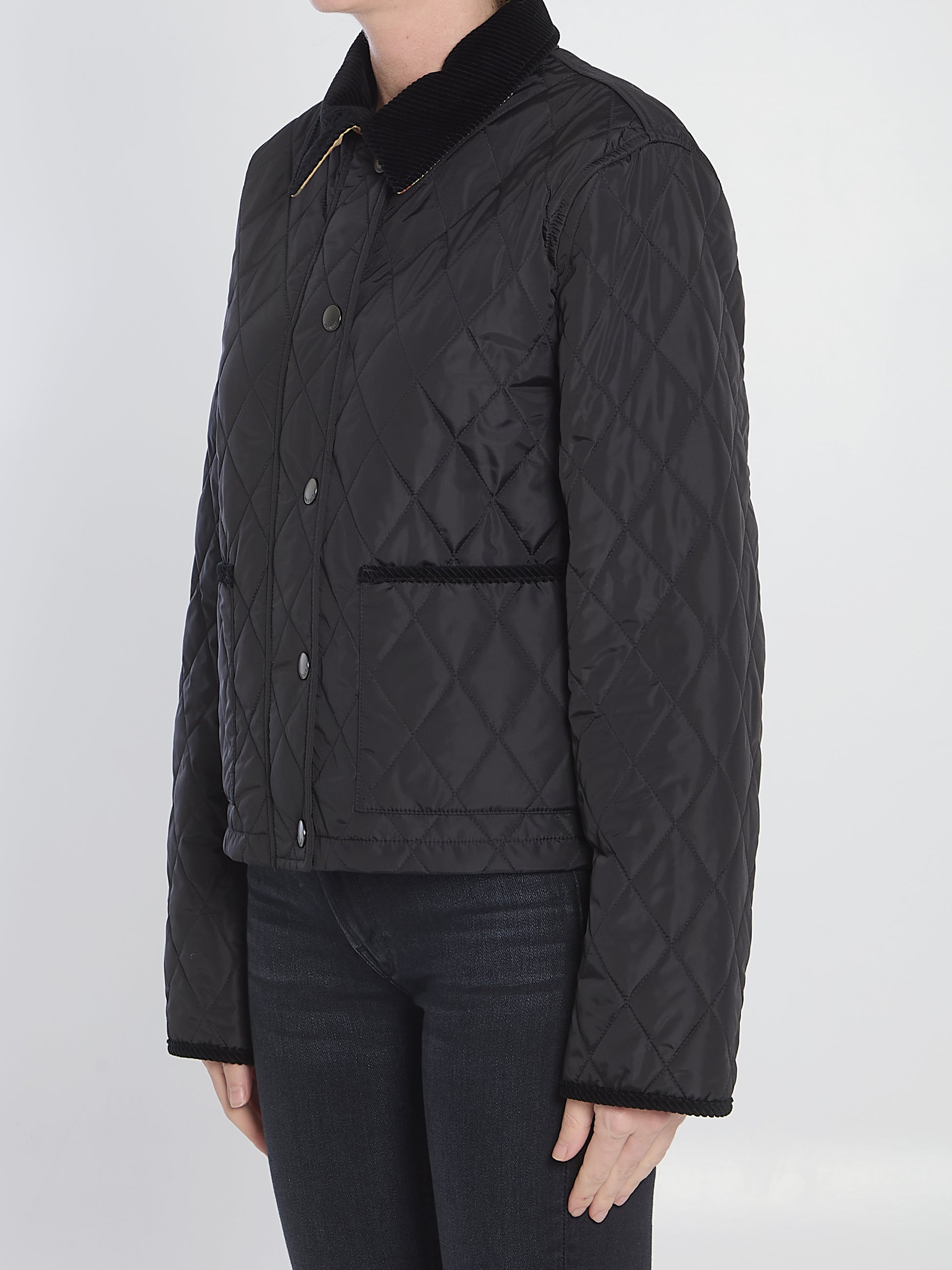 Cropped quilted jacket