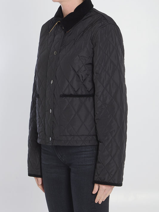 Cropped quilted jacket