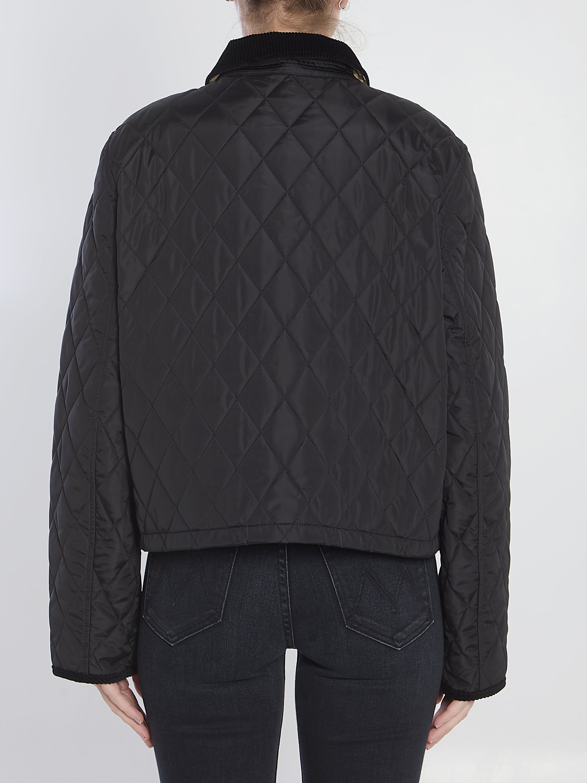 Cropped quilted jacket