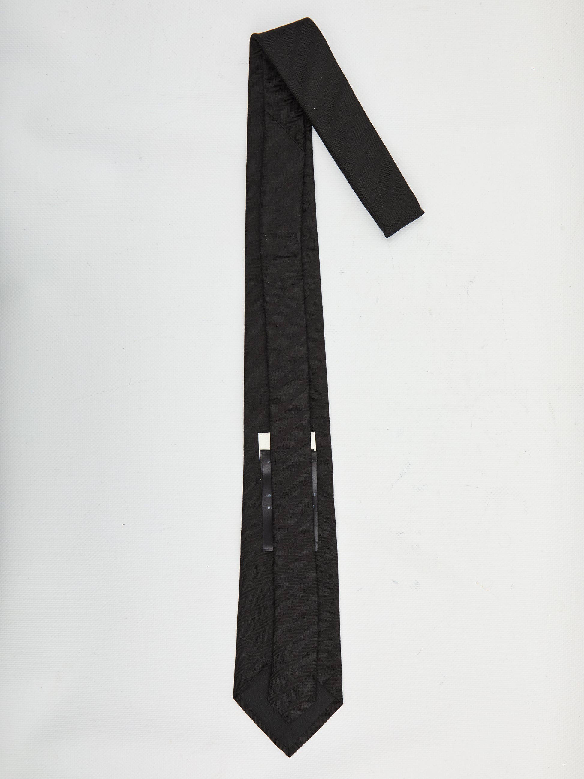 Striped wide tie in silk jacquard