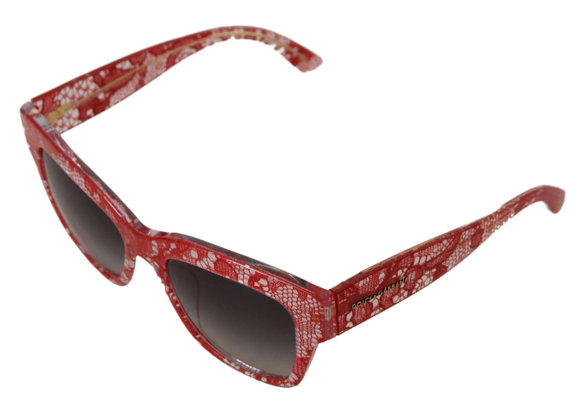 Dolce & Gabbana Sicilian Lace Accented Designer Sunglasses - Qutton