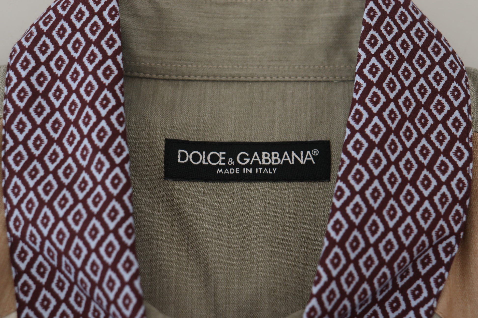 Dolce & Gabbana Multicolor Cotton Patchwork Slim Shirt