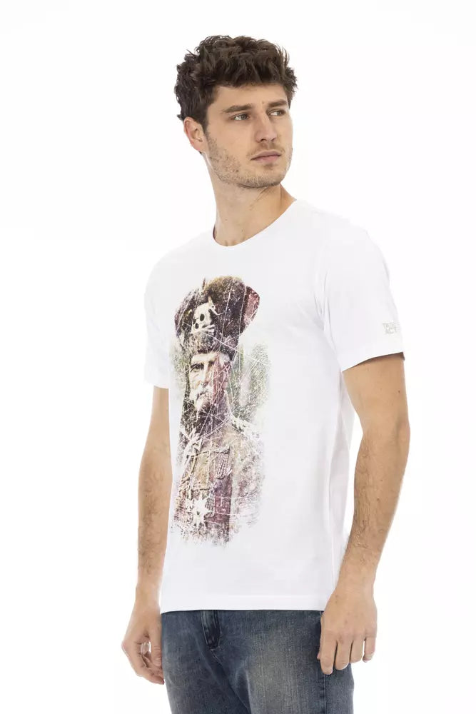 Trussardi Action White Cotton Men's T-Shirt
