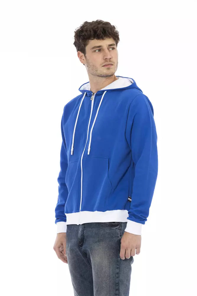 Baldinini Trend Blue Wool Men Sweater