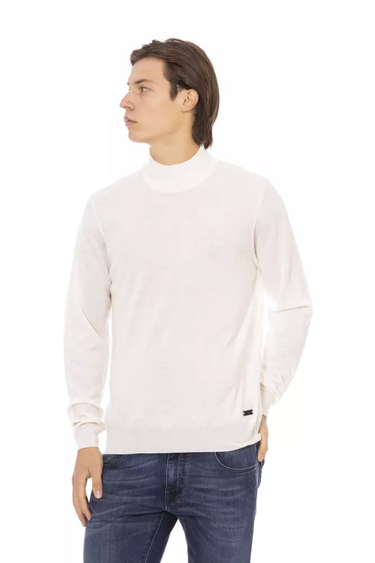 Baldinini Trend White Fabric Men Sweater