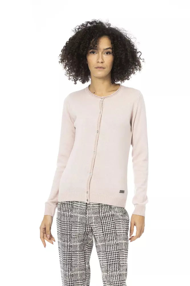 Baldinini Trend Pink Wool Women Sweater