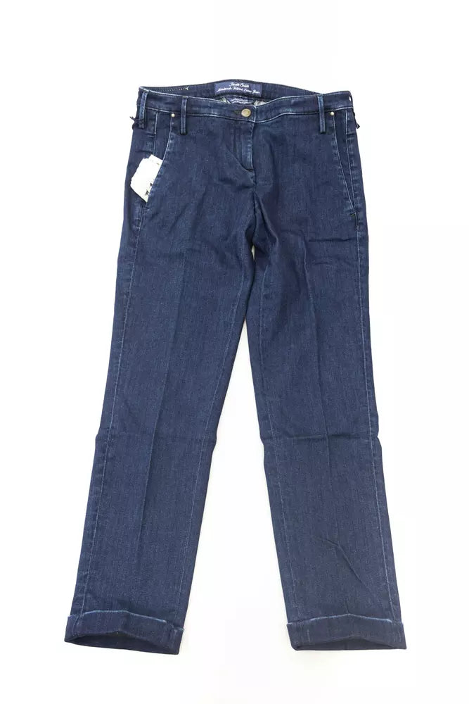 Jacob Cohen Blue Cotton Women Jeans - Qutton
