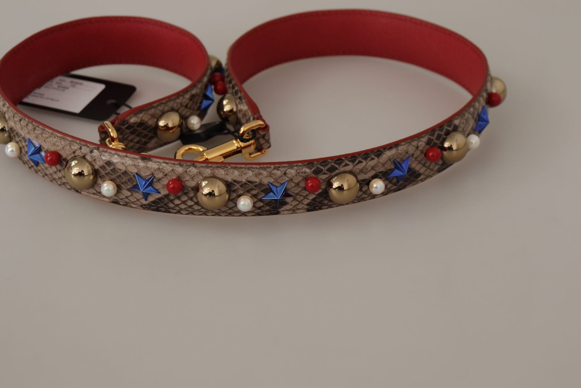 Dolce & Gabbana Elegant Python Leather Shoulder Strap - Qutton