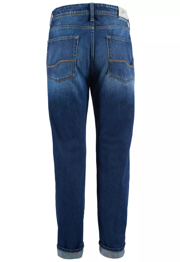 Yes Zee Blue Cotton Mens Jeans