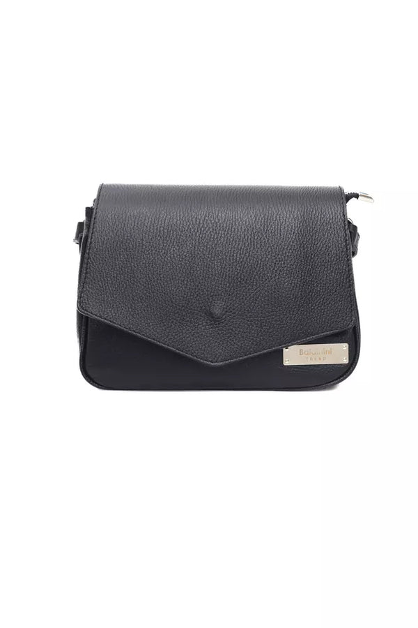 Baldinini Trend Black Leather Women Shoulder Bag