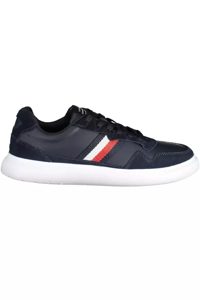 Tommy Hilfiger Blue Leather Men Sneaker