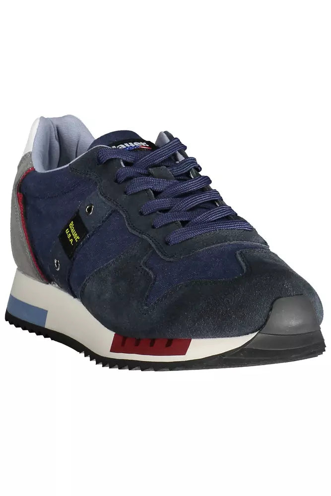 Blauer Blue Leather Men Sneaker