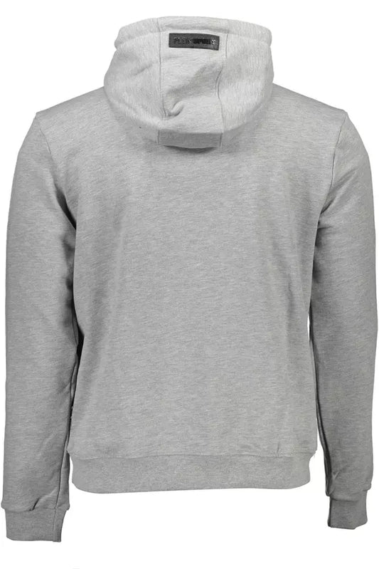 Plein Sport Gray Cotton Men Sweater