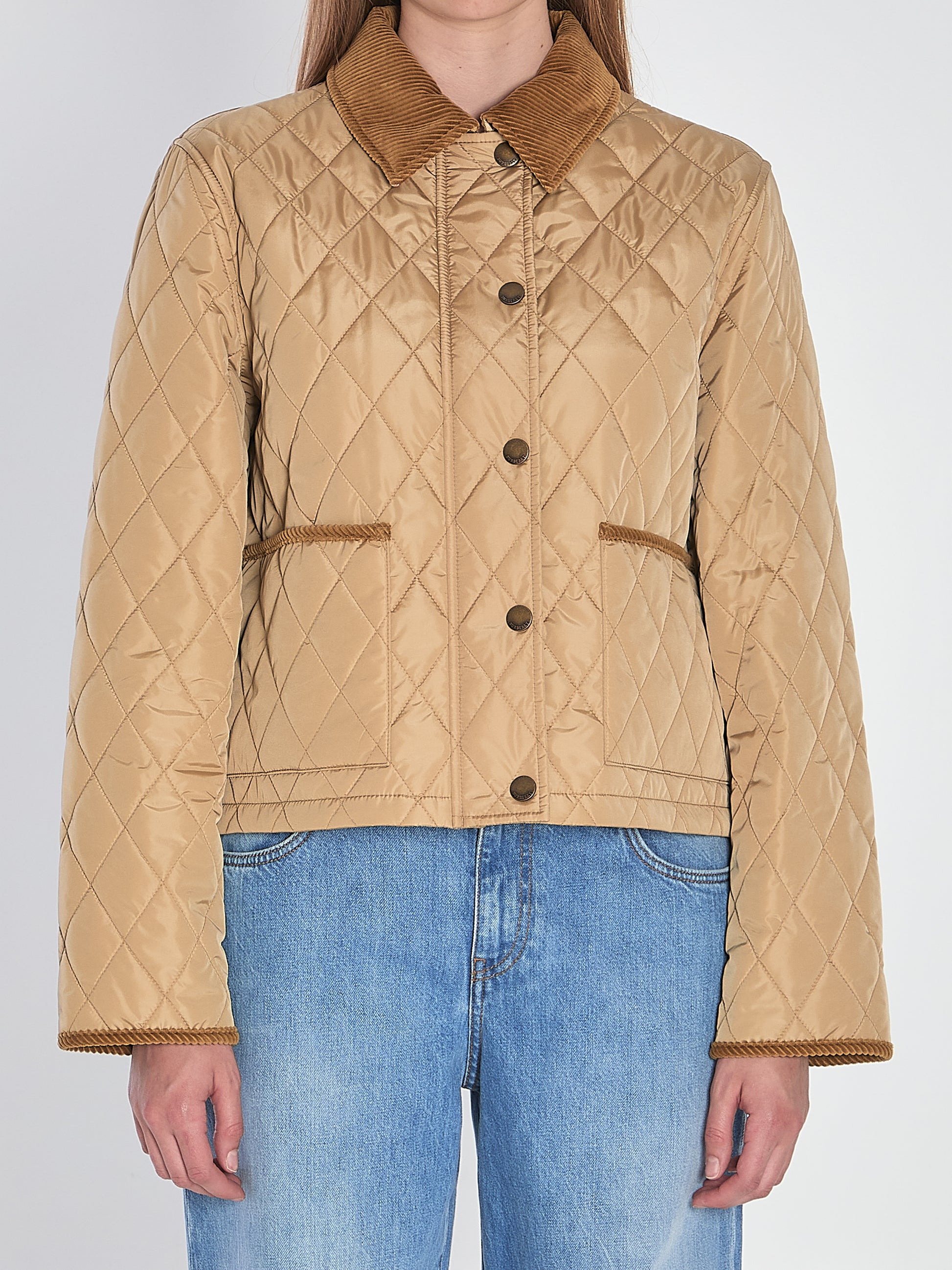 Cropped quilted jacket