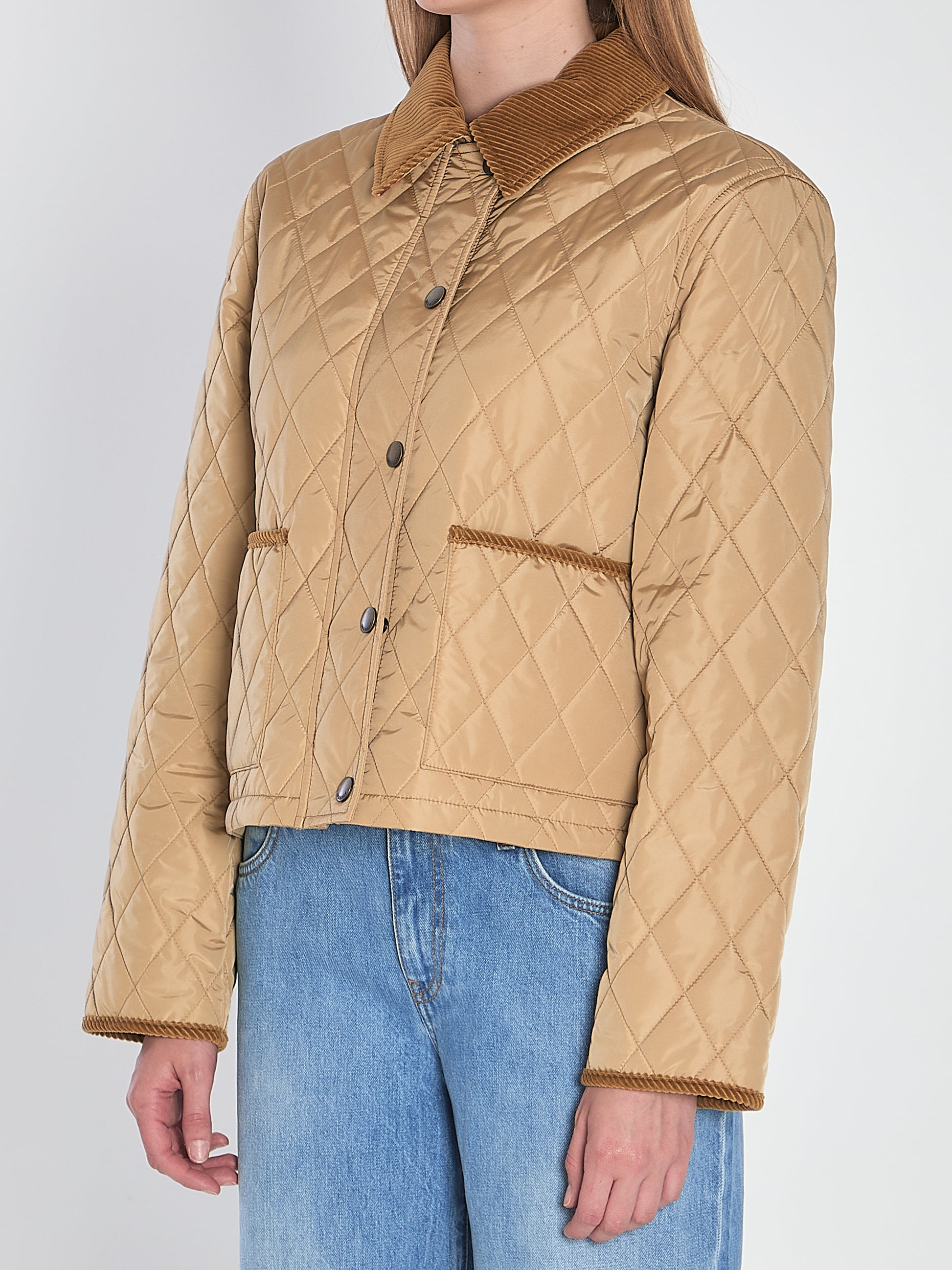 Cropped quilted jacket