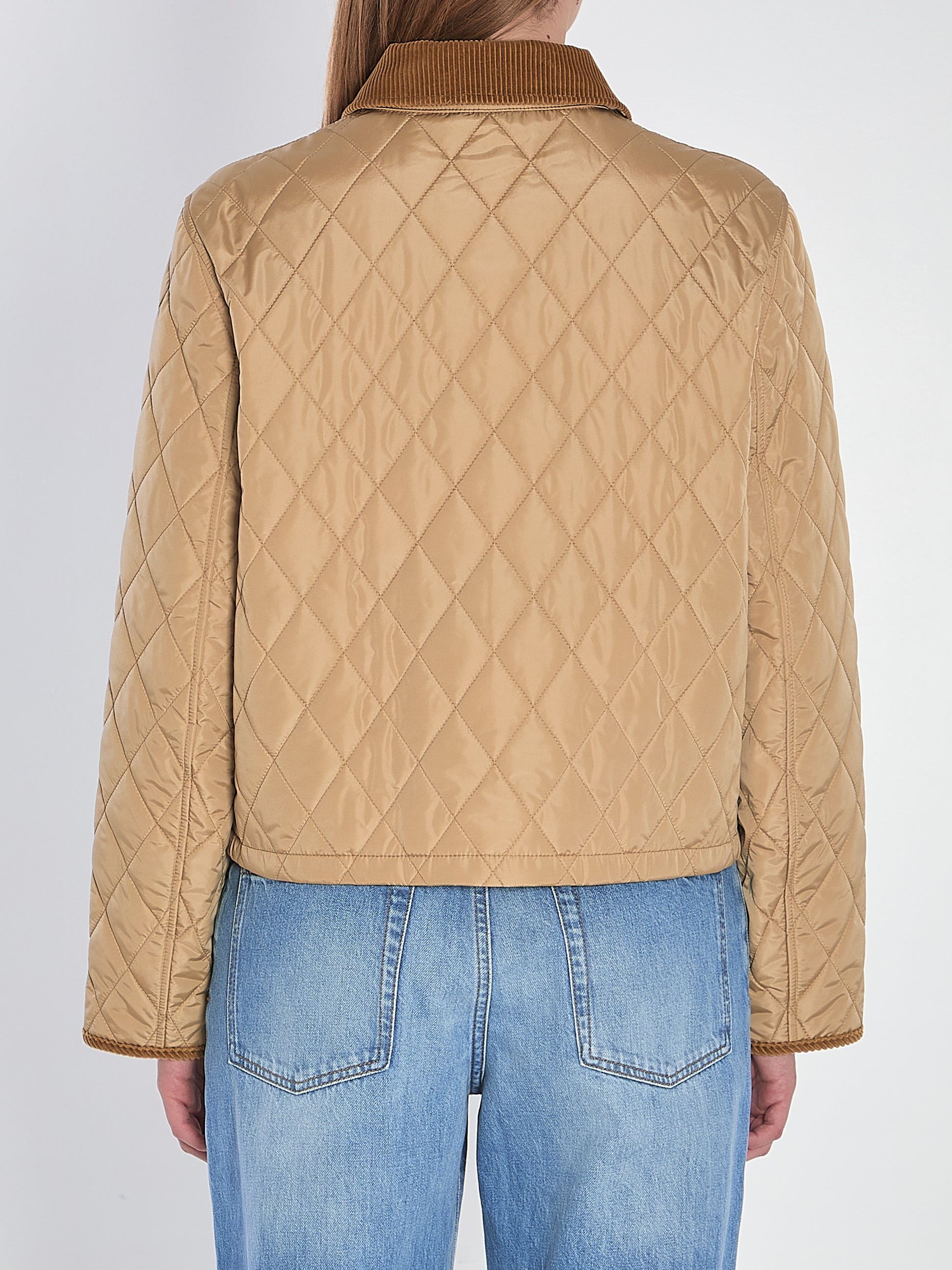 Cropped quilted jacket