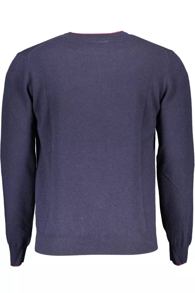 Harmont & Blaine Blue Wool Men Sweater