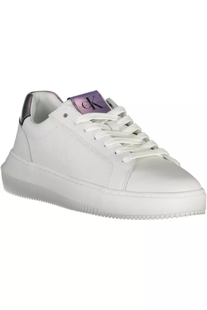 Calvin Klein White Leather Women Sneaker