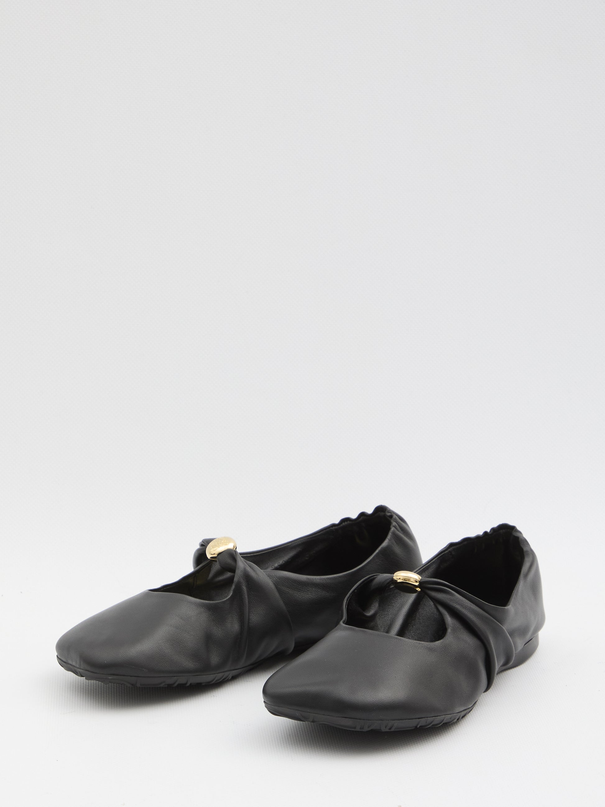 Pebble ballerina in nappa leather