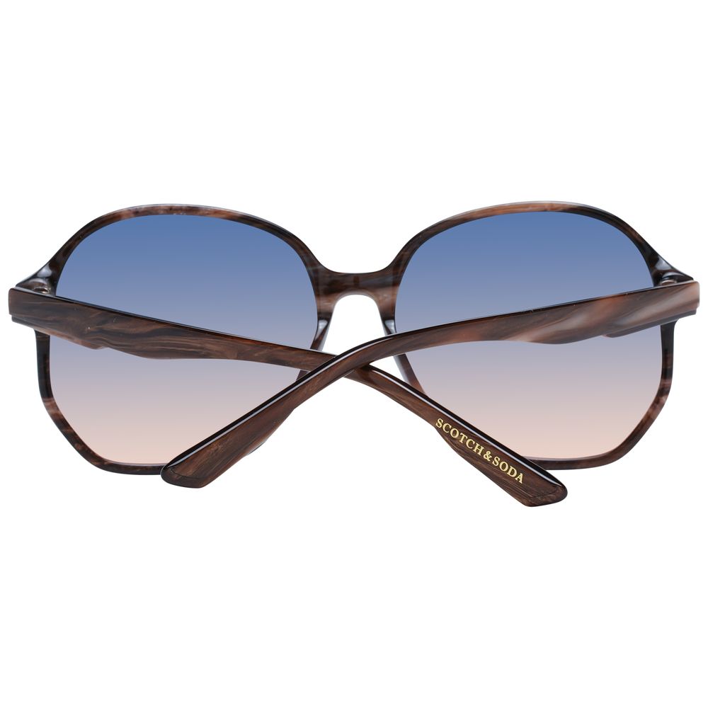 Scotch & Soda Brown Acetate Sunglasses