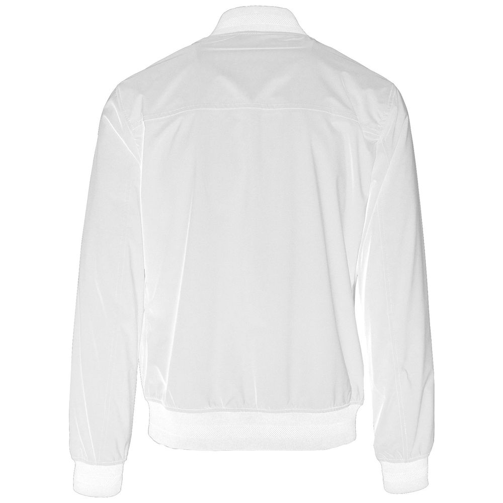 Yes Zee White Nylon Men Bomber Jacket