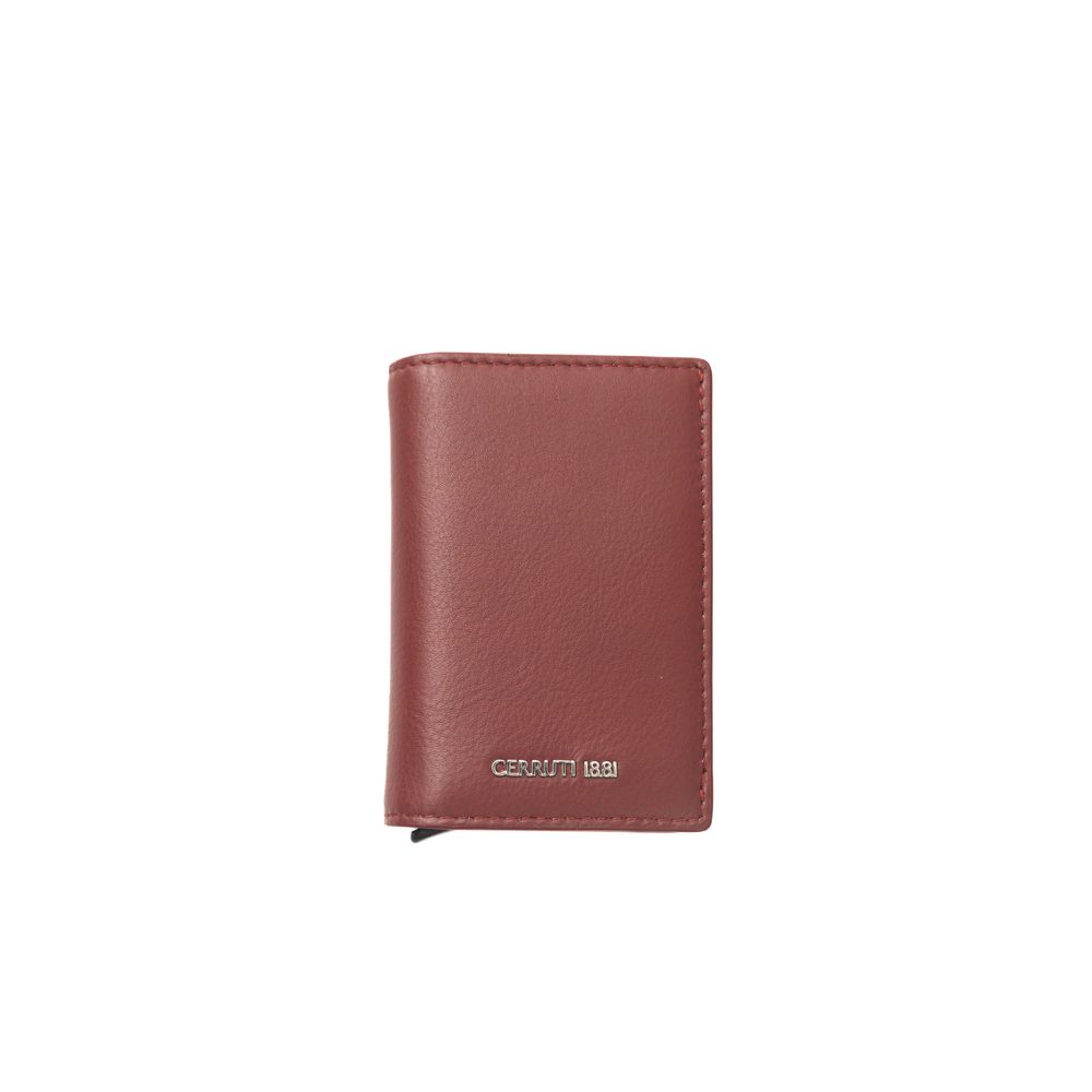 Cerruti 1881 Red Calfskin Men Wallet