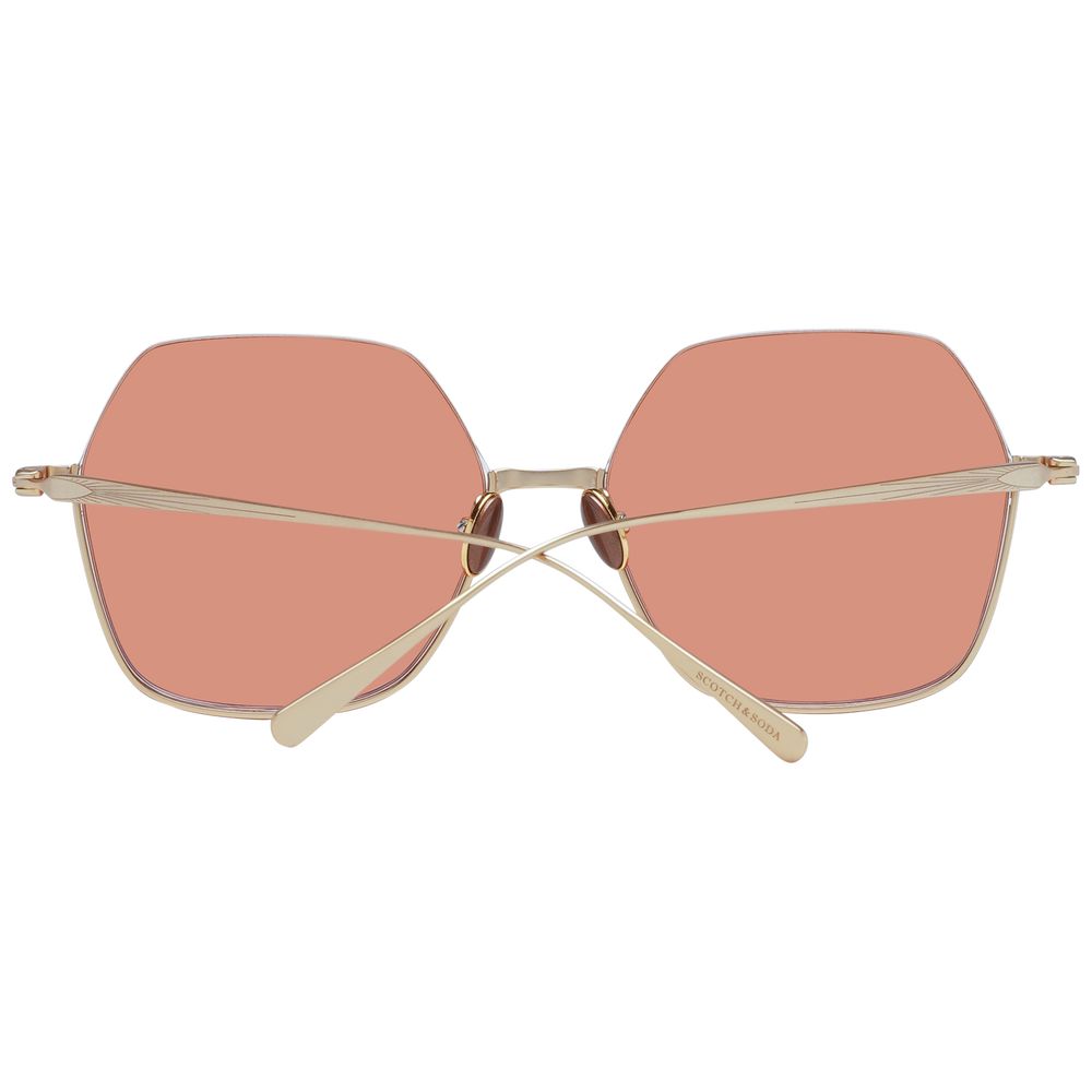 Scotch & Soda Gold Women Sunglasses