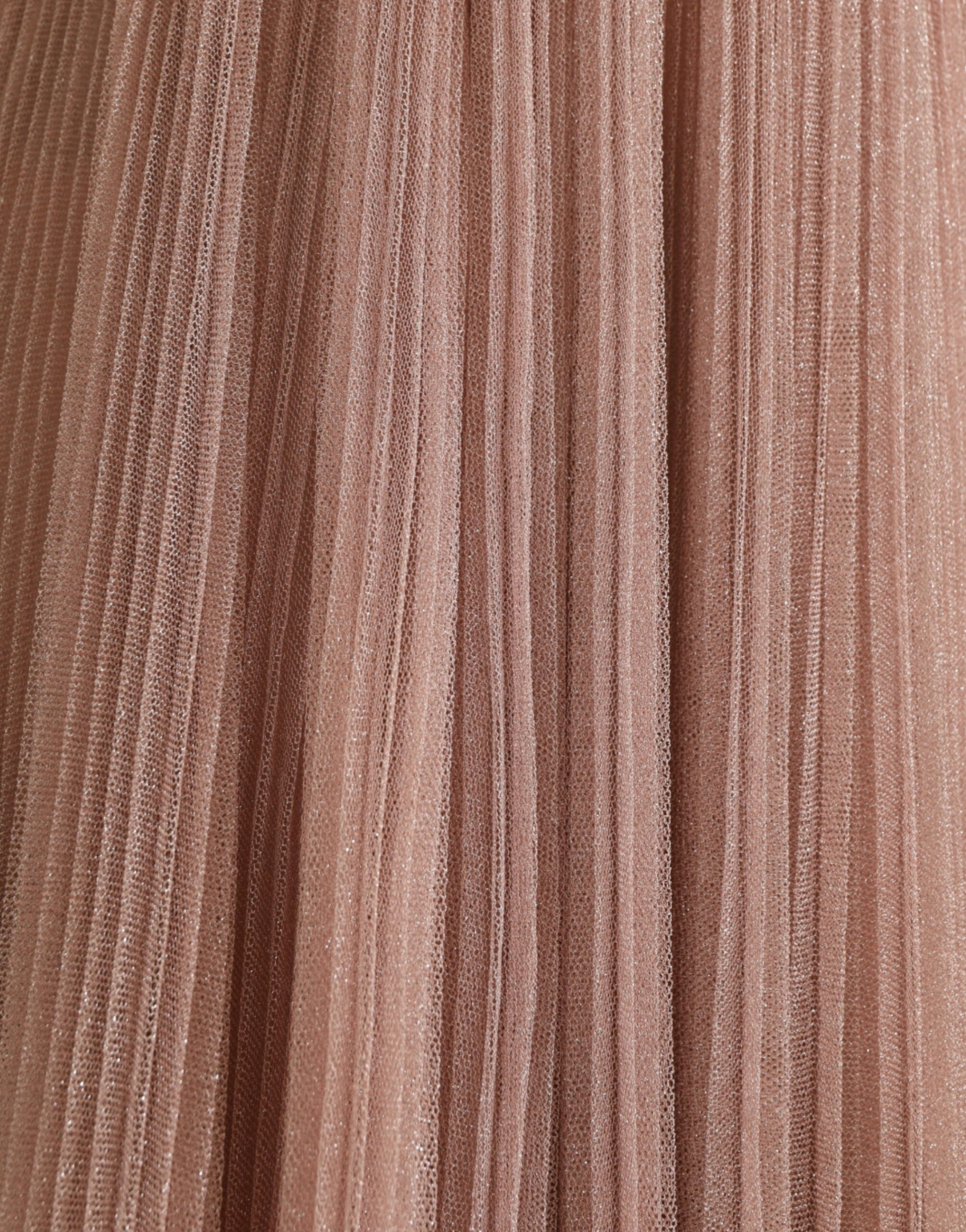 Dolce & Gabbana Pink One Shoulder Pleated Lame Tulle Dress