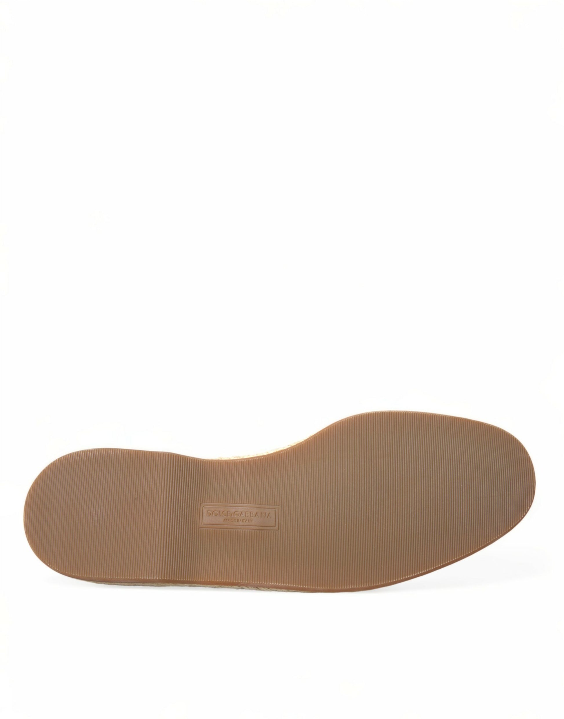 Dolce & Gabbana Red Sequined Loafers Slippers Men Shoes - Qutton