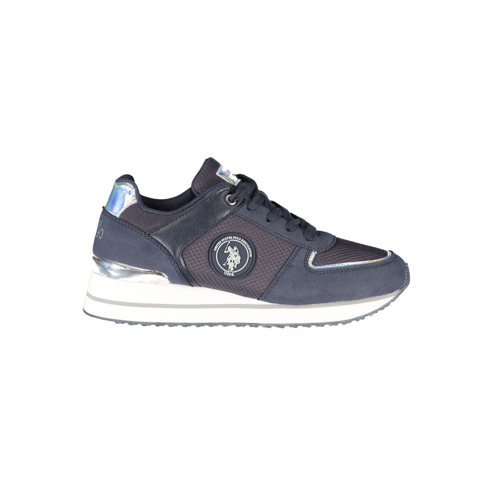 U.S. POLO ASSN. Blue Polyester Women Sneaker