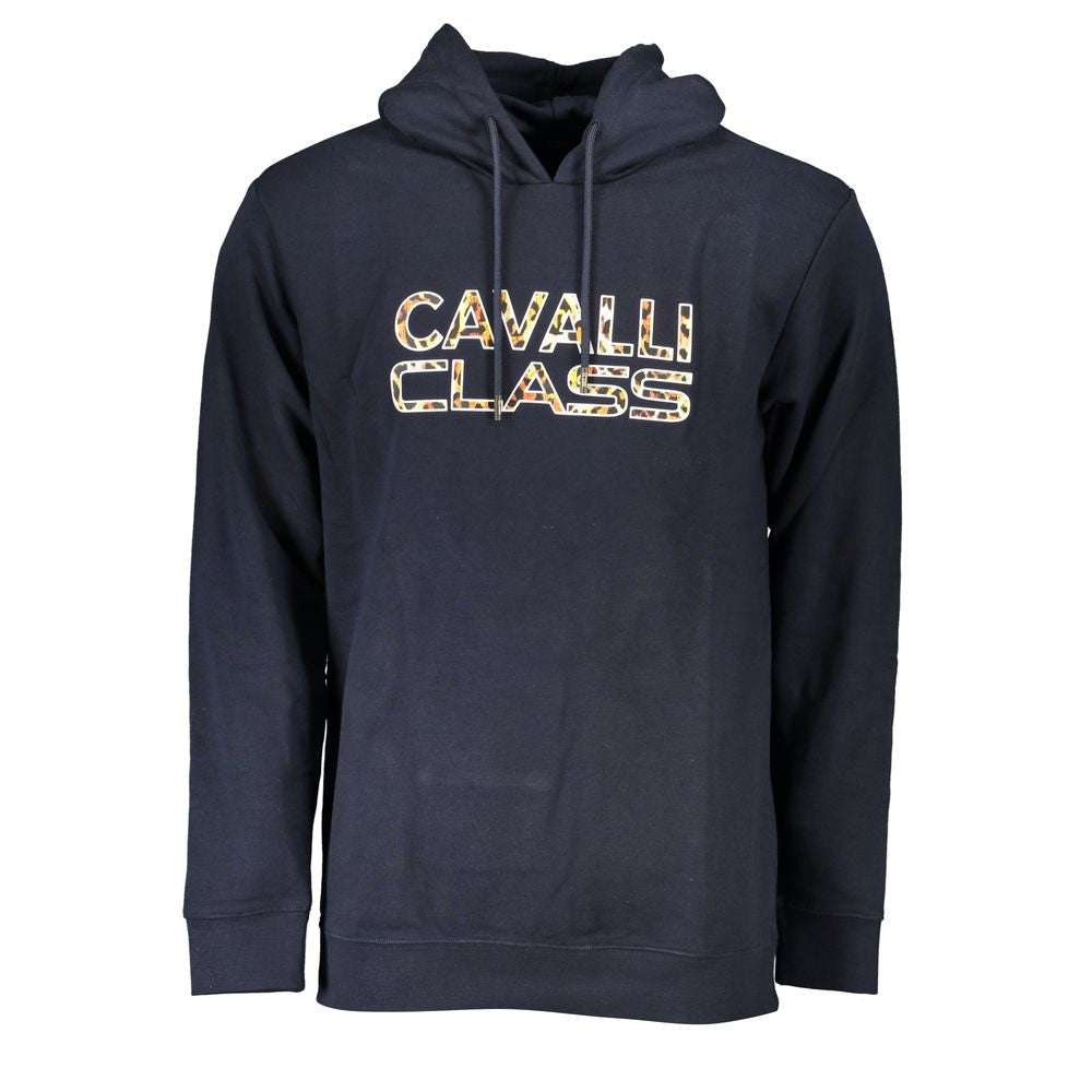 Cavalli Class Blue Cotton Men Sweater