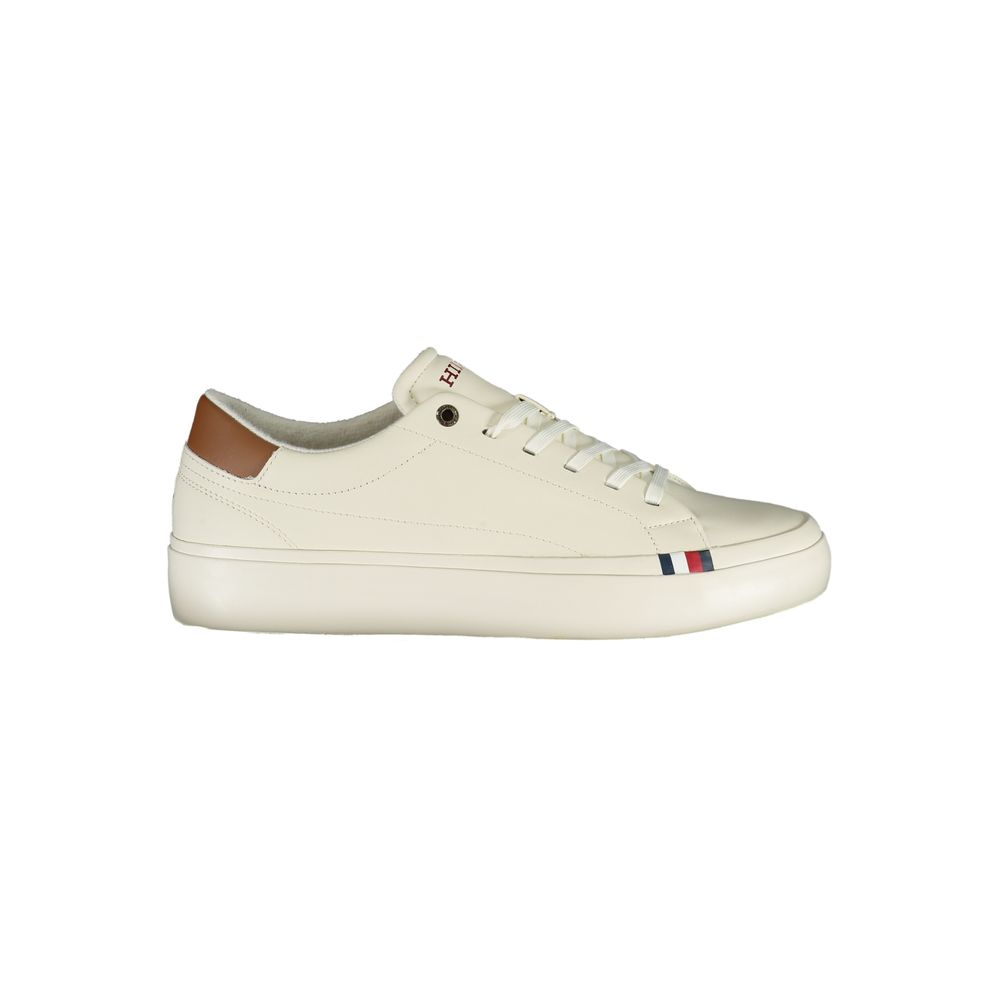 Tommy Hilfiger White Polyethylene Men Sneaker