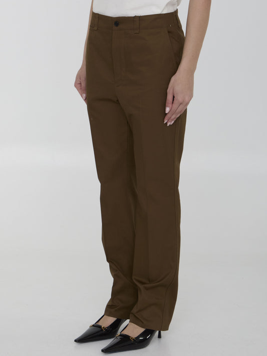 Pants in cotton twill