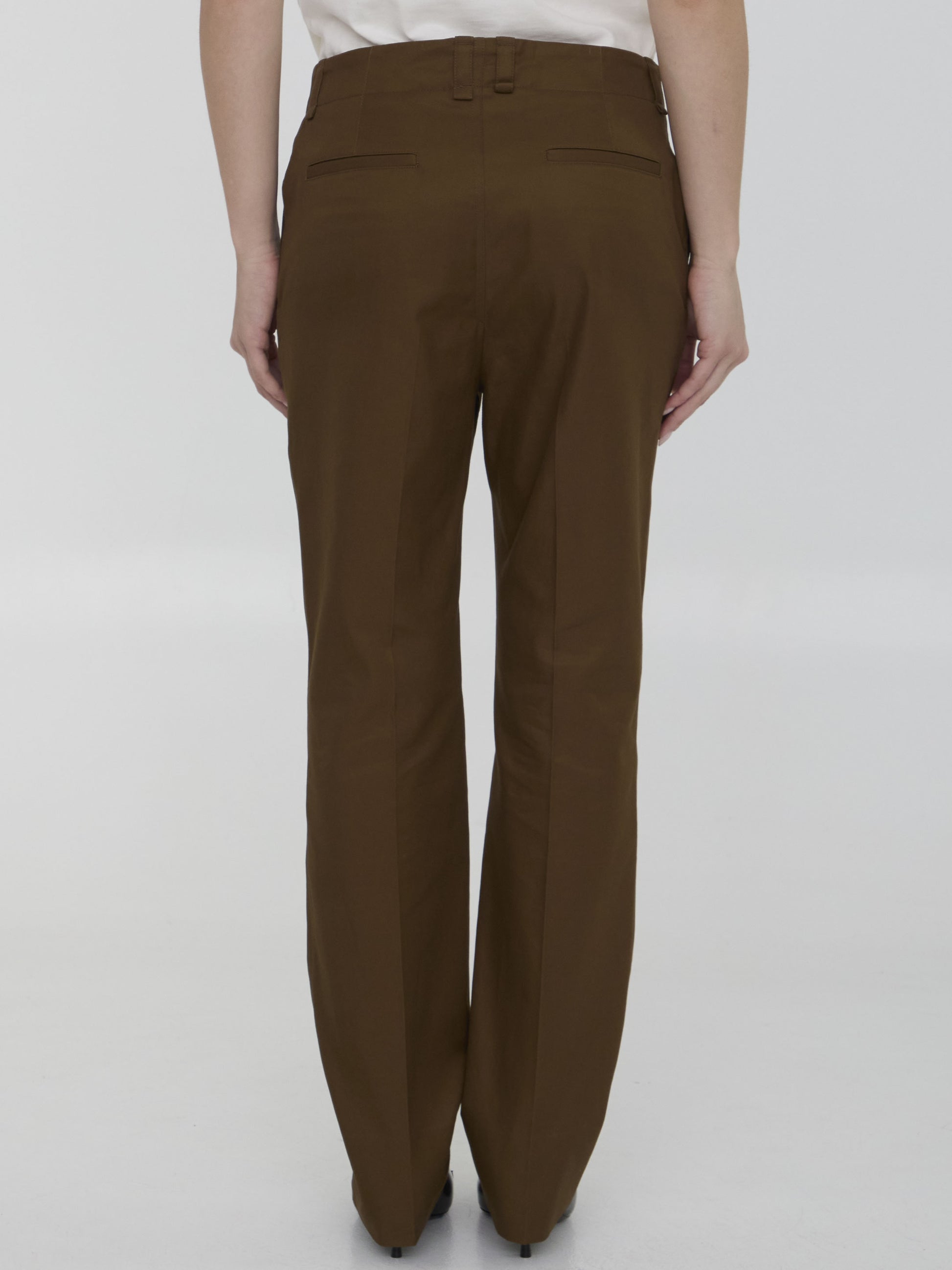 Pants in cotton twill