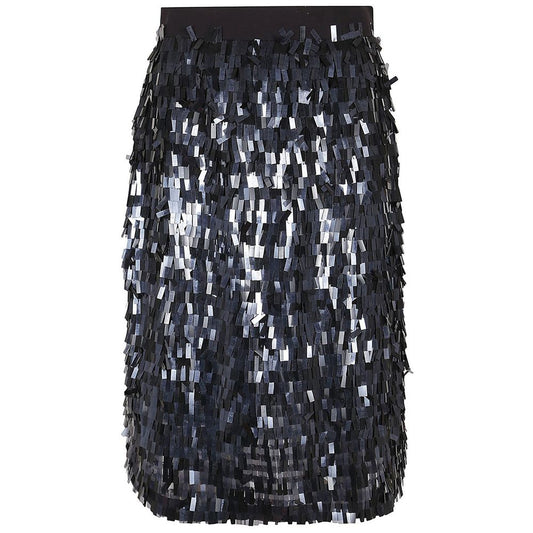 PINKO Black Polyester Skirt