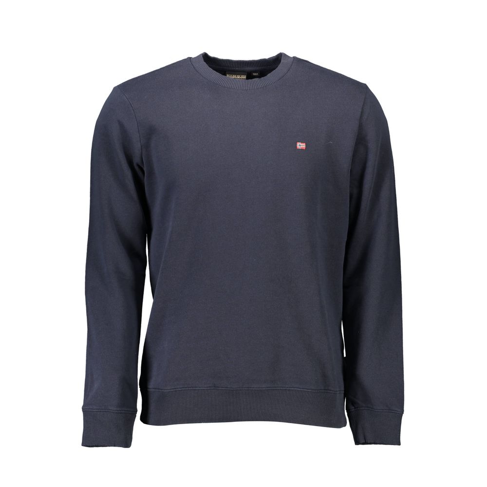 Napapijri Blue Cotton Men Sweater