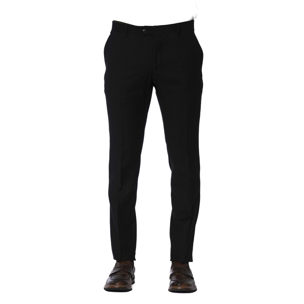 Trussardi Black Wool Men Trouser - Qutton