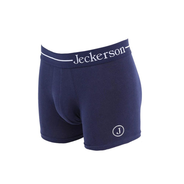 Jeckerson Blue Cotton Men Boxer