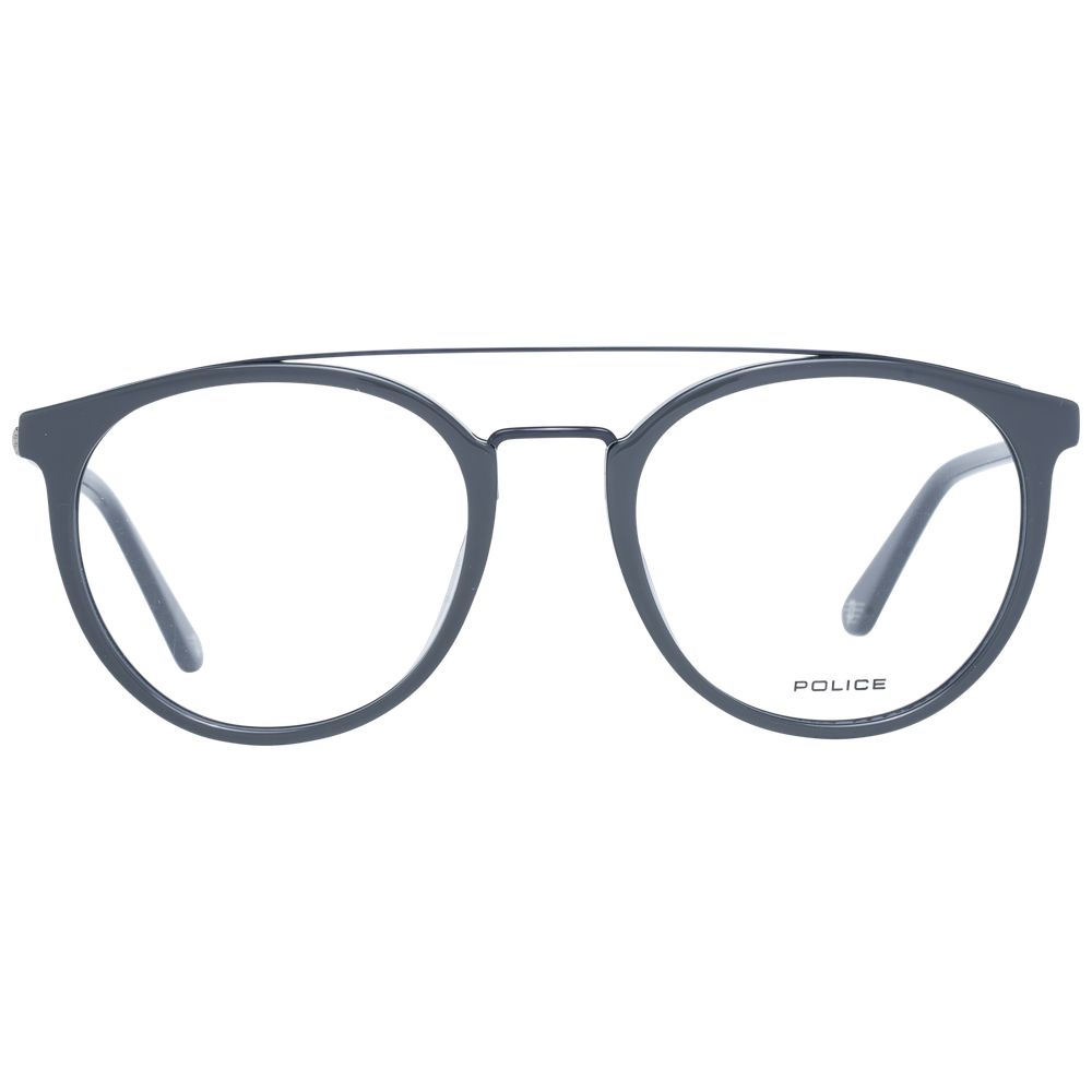 Police Gray Metal & Plastic Glasses (Frames) - Qutton