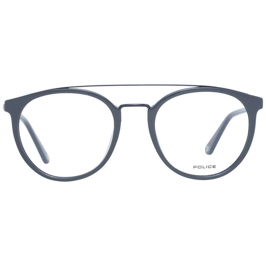 Police Gray Metal & Plastic Glasses (Frames) - Qutton