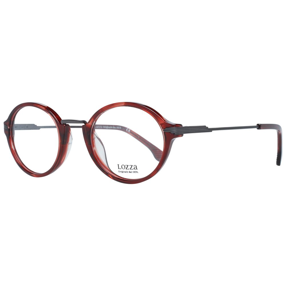Lozza Burgundy Metal & Plastic Glasses (Frames) - Qutton
