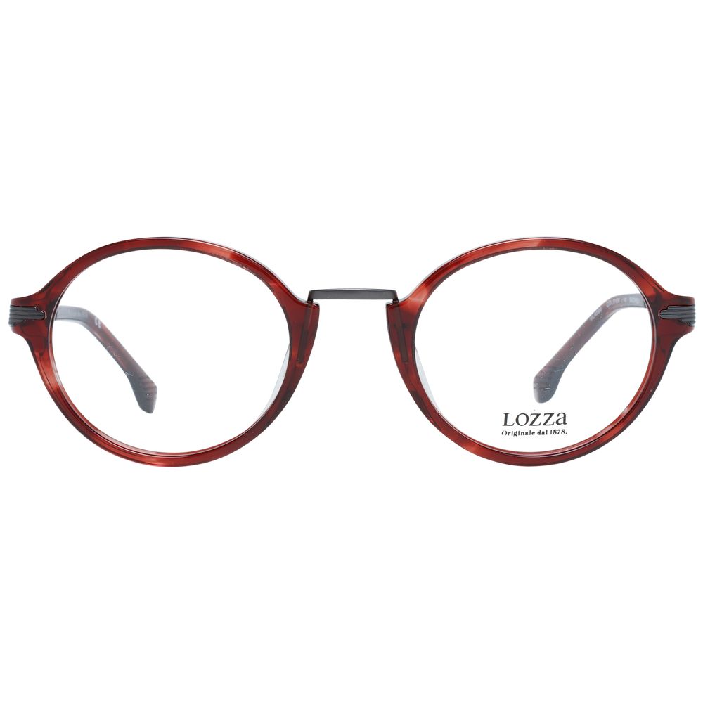 Lozza Burgundy Metal & Plastic Glasses (Frames) - Qutton