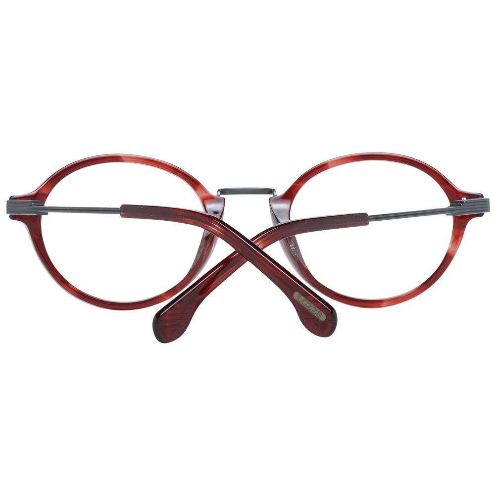 Lozza Burgundy Metal & Plastic Glasses (Frames) - Qutton
