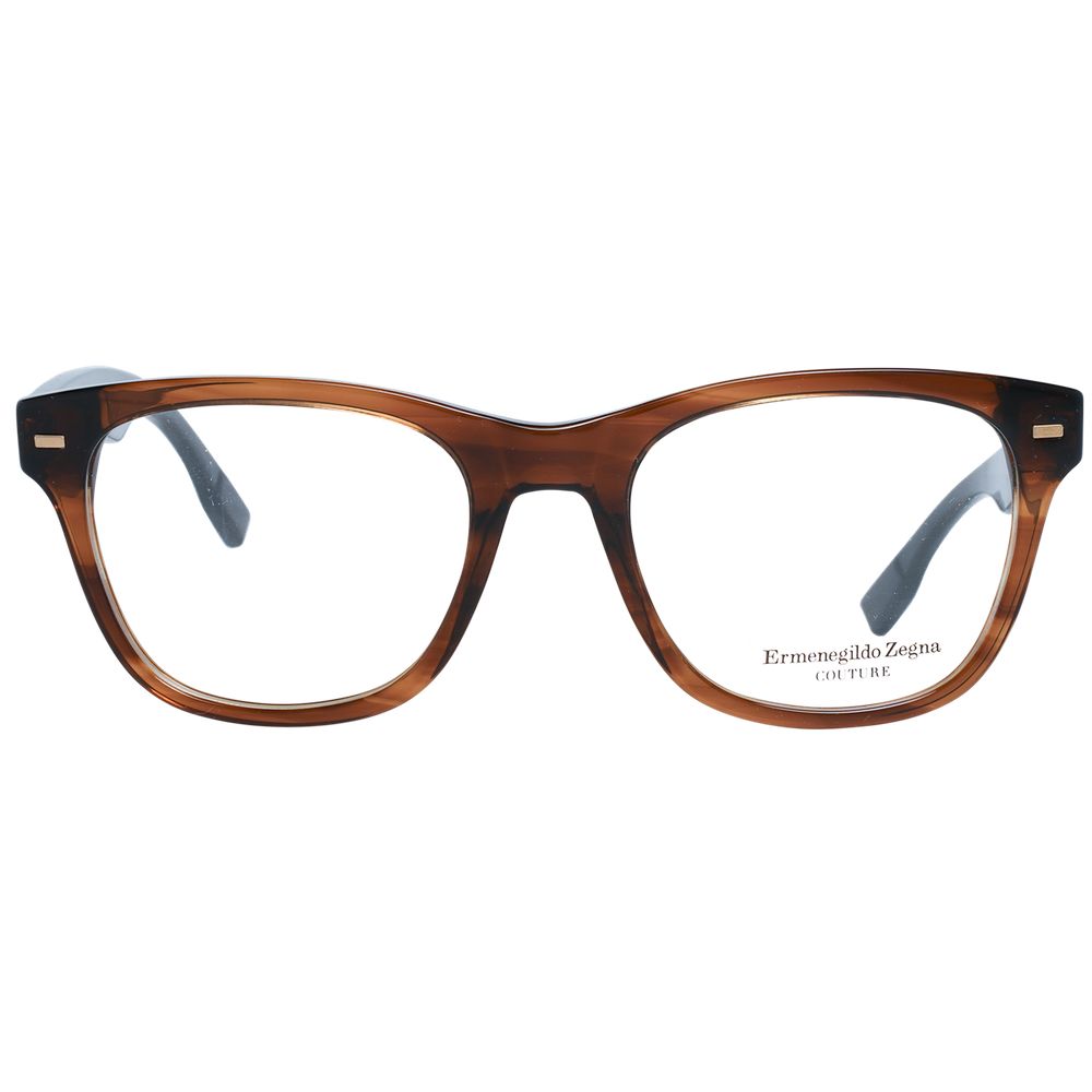 Ermenegildo Zegna Brown Plastic Glasses (Frames) - Qutton