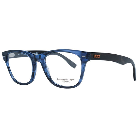 Ermenegildo Zegna Blue Plastic Glasses (Frames) - Qutton